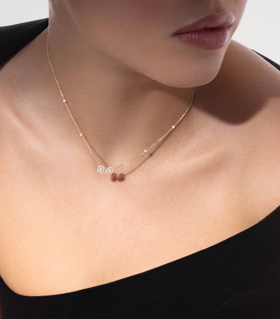 Messika My Twin Yellow Gold and Diamond Necklace Yellow Gold Image 2
