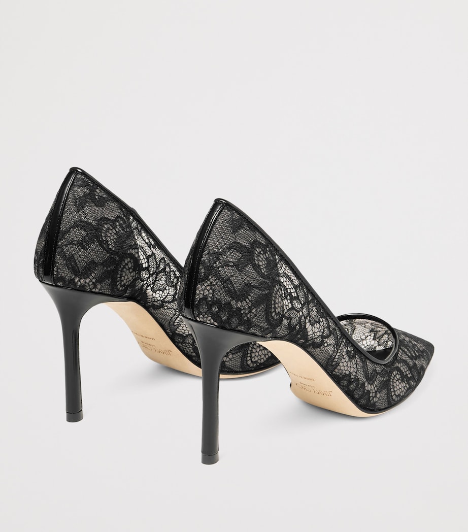 Romy 85 Lace Pumps BLACK Image 4