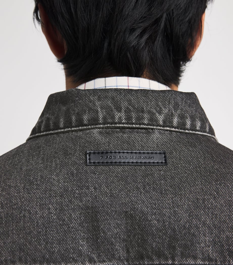 Denim Trucker Jacket BLACK Image 6