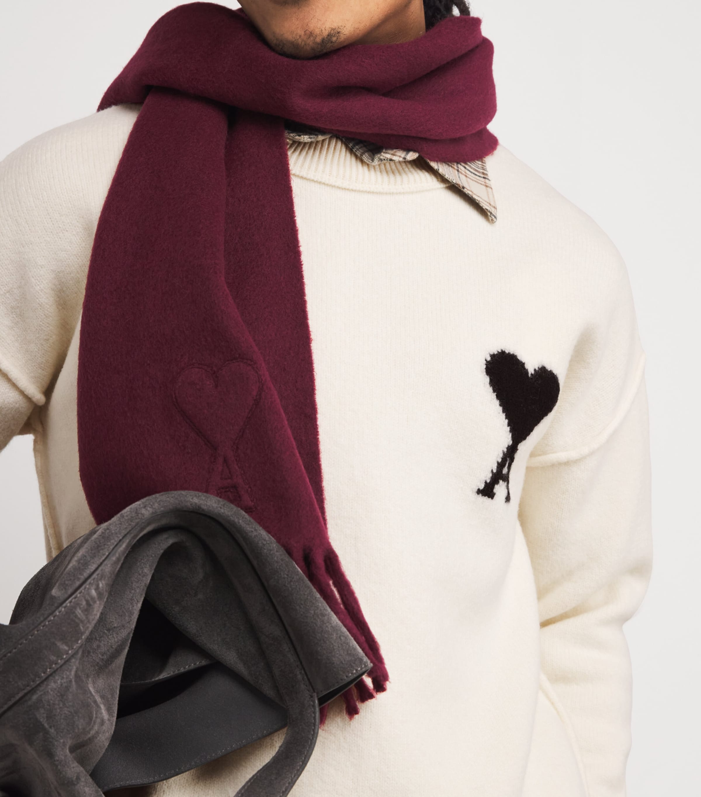 Wool Logo Sweater 151 - ECRU/NOIR Image 6