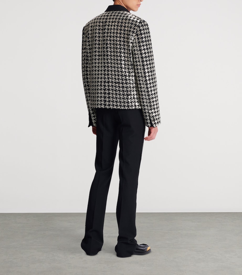 Virgin Wool Embellished Spencer Jacket EAW NOIR/CRISTAL Image 7