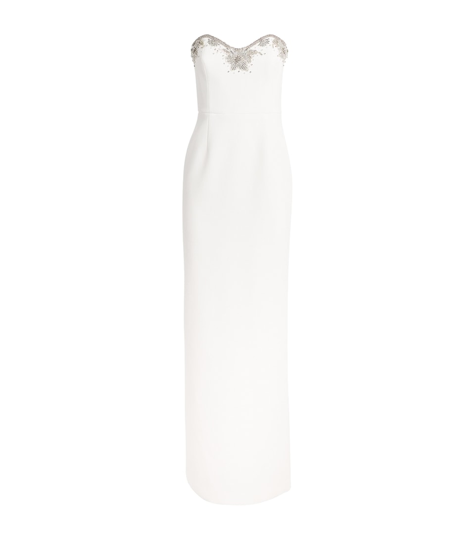 Rebecca Vallance Strapless Melva Maxi Dress Ivory