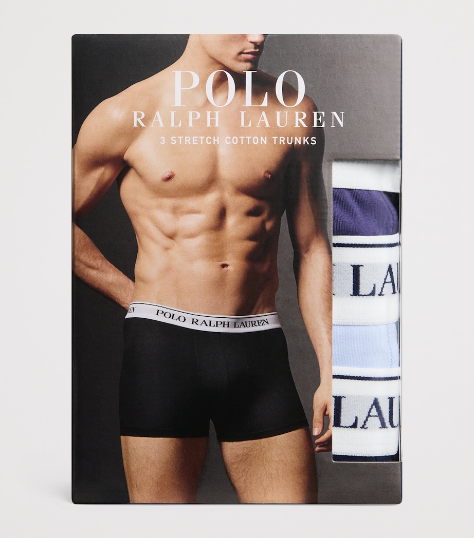 Stretch-Cotton Boxer Briefs (Pack of 3) JNBERY/OXFD BLUE/NVY Image 4