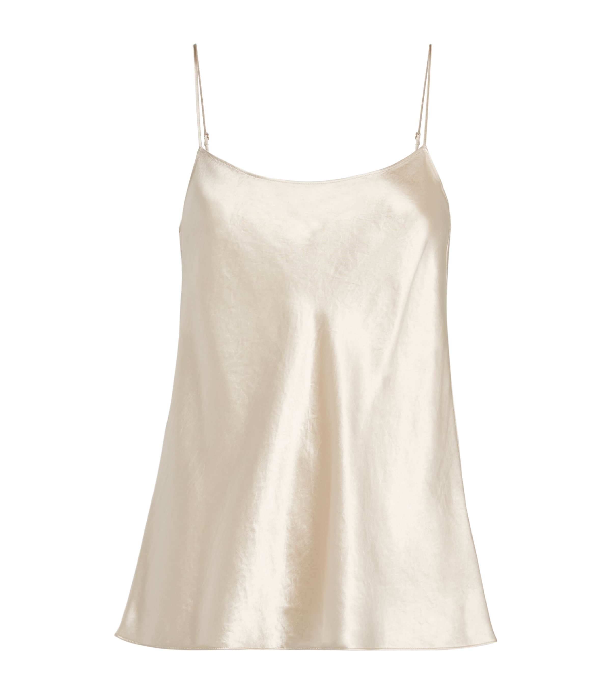 Vince Beige Flowing Blouse With Adjustable Straps In Beige