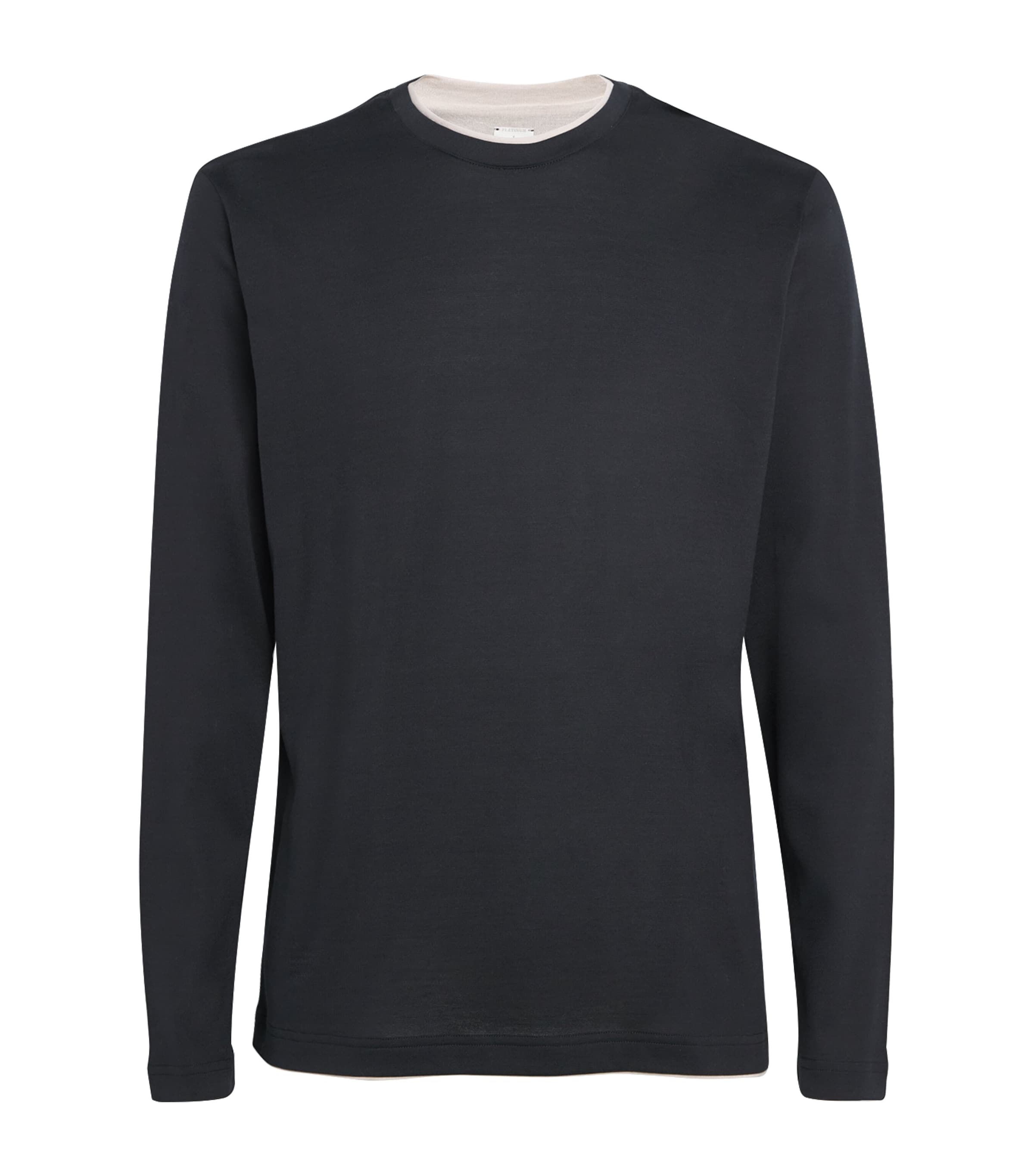Cotton Long-Sleeve T-Shirt NERO E SABBIA Image 1