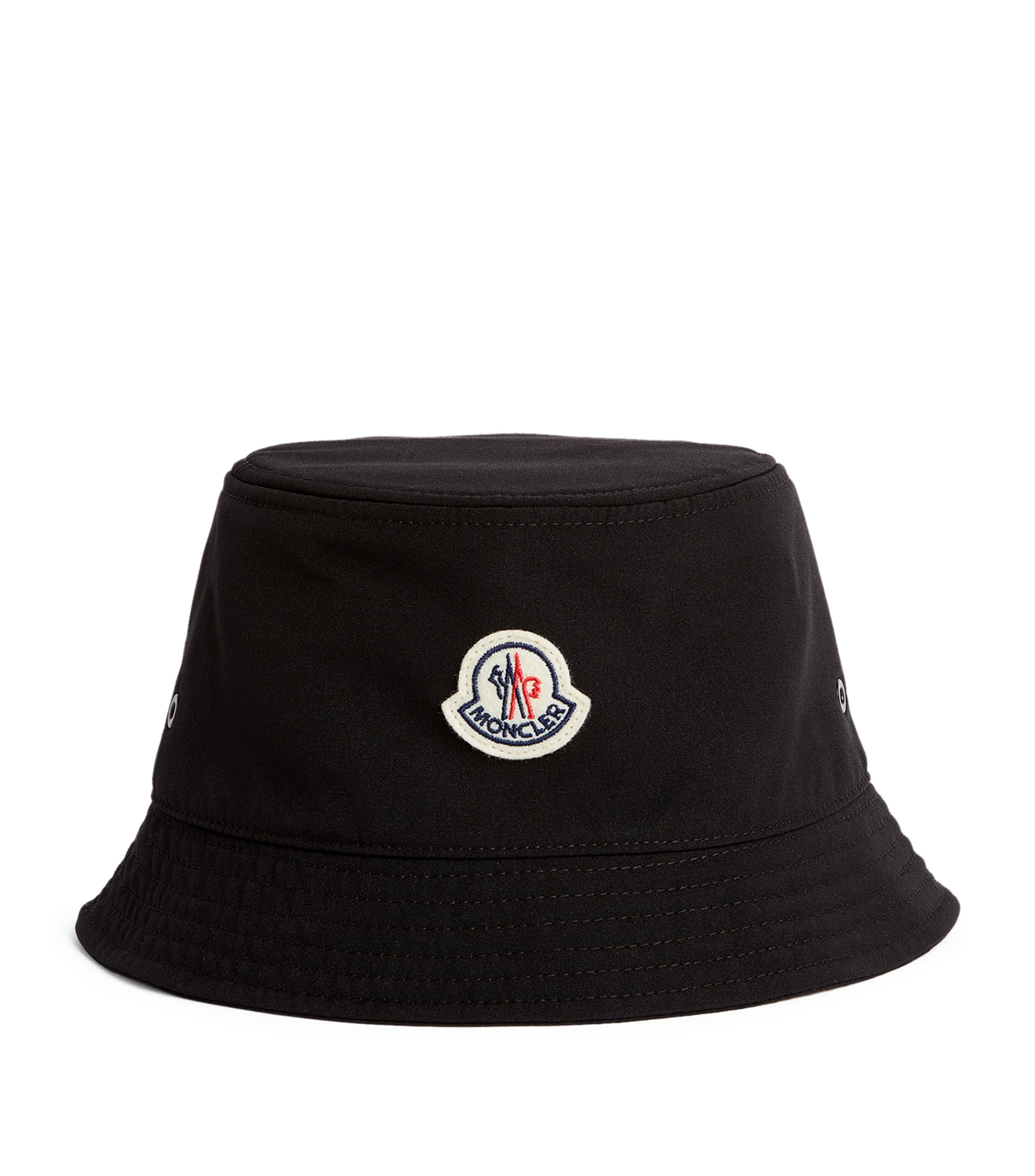 Shop Moncler Logo-patch Bucket Hat In Black