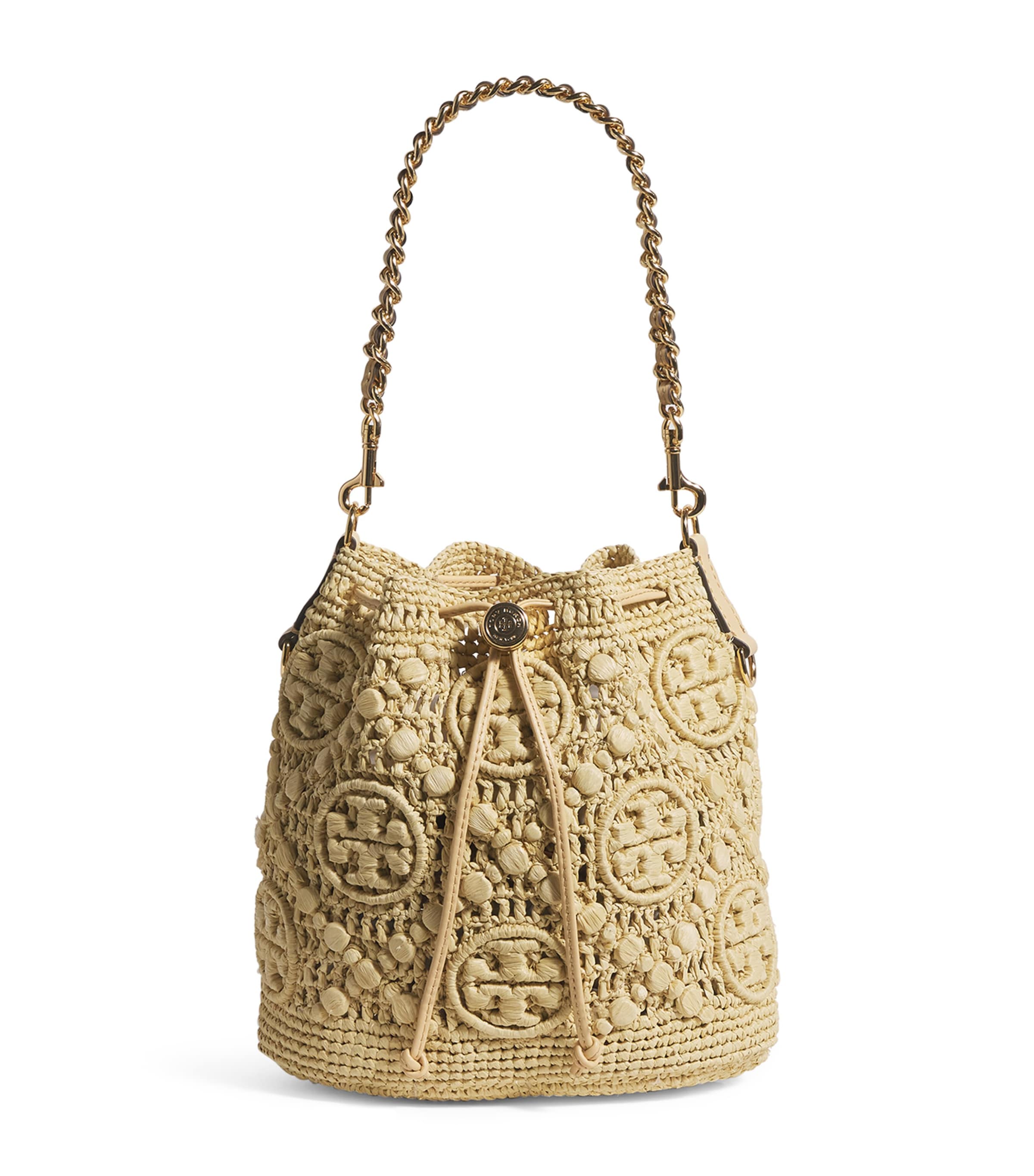 Raffia Monogram Bucket Bag 254 Image 1