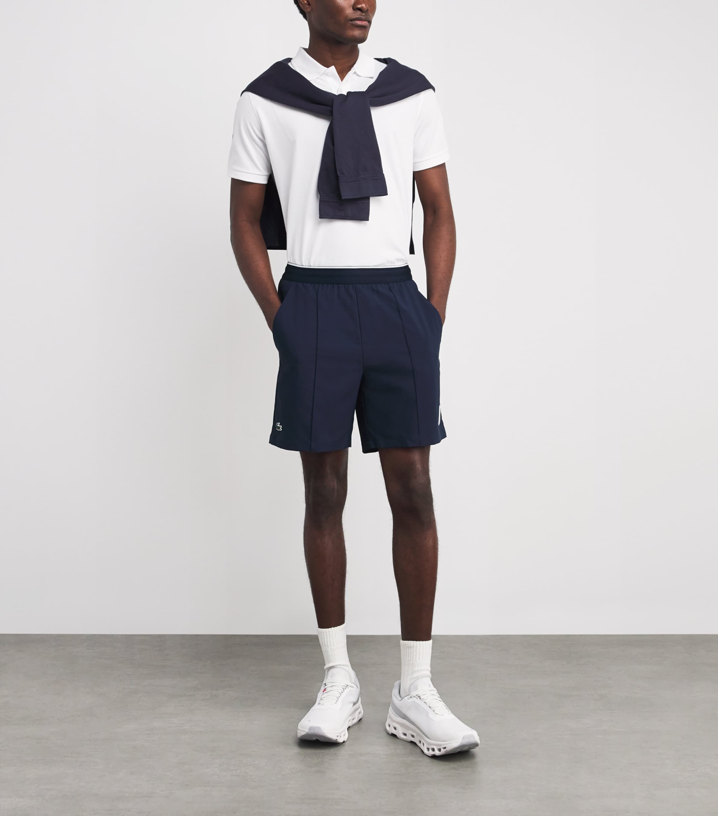 Stretch Taffeta Ultra Dry Tennis Shorts 166 NAVY BLUE Image 2