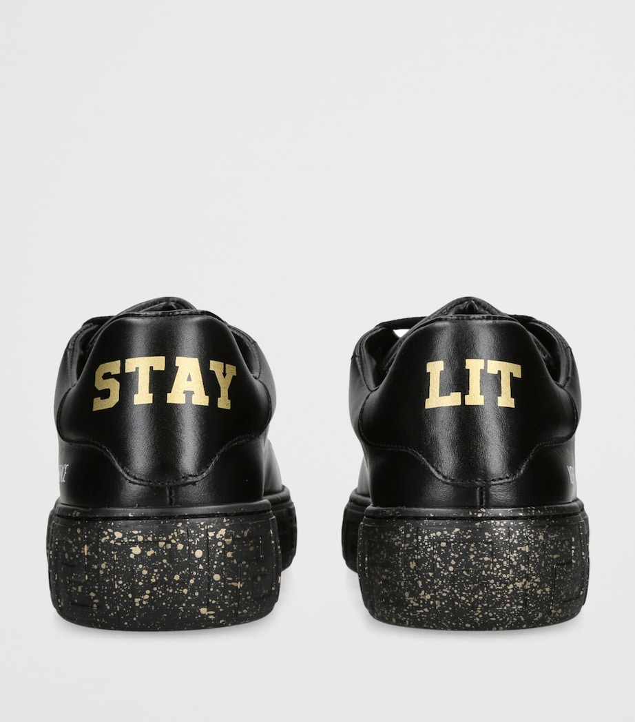 Leather Eco Sneakers BLACK Image 2