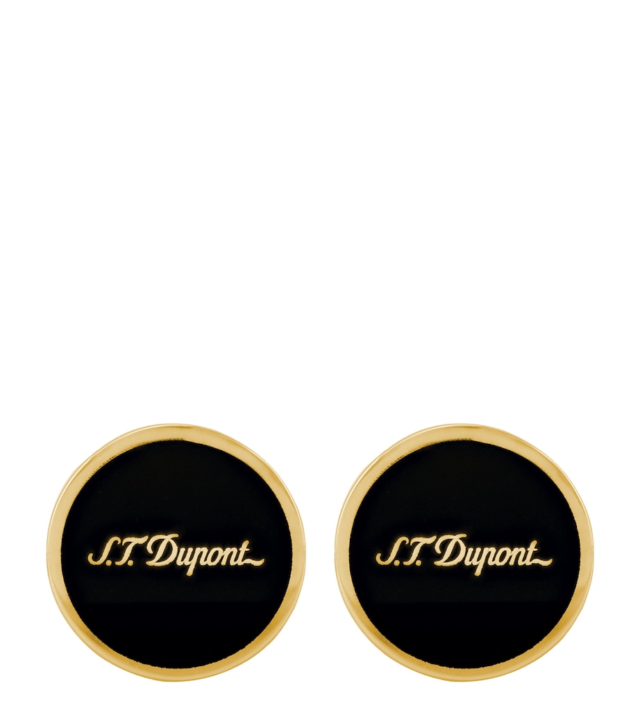 Iconic Logo Cufflinks GOLD/BLACK Image 5