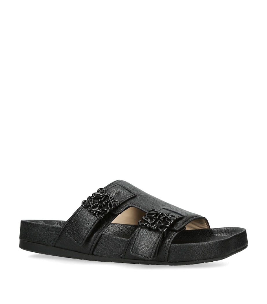 Leather Ease Sandals BLACK Image 3