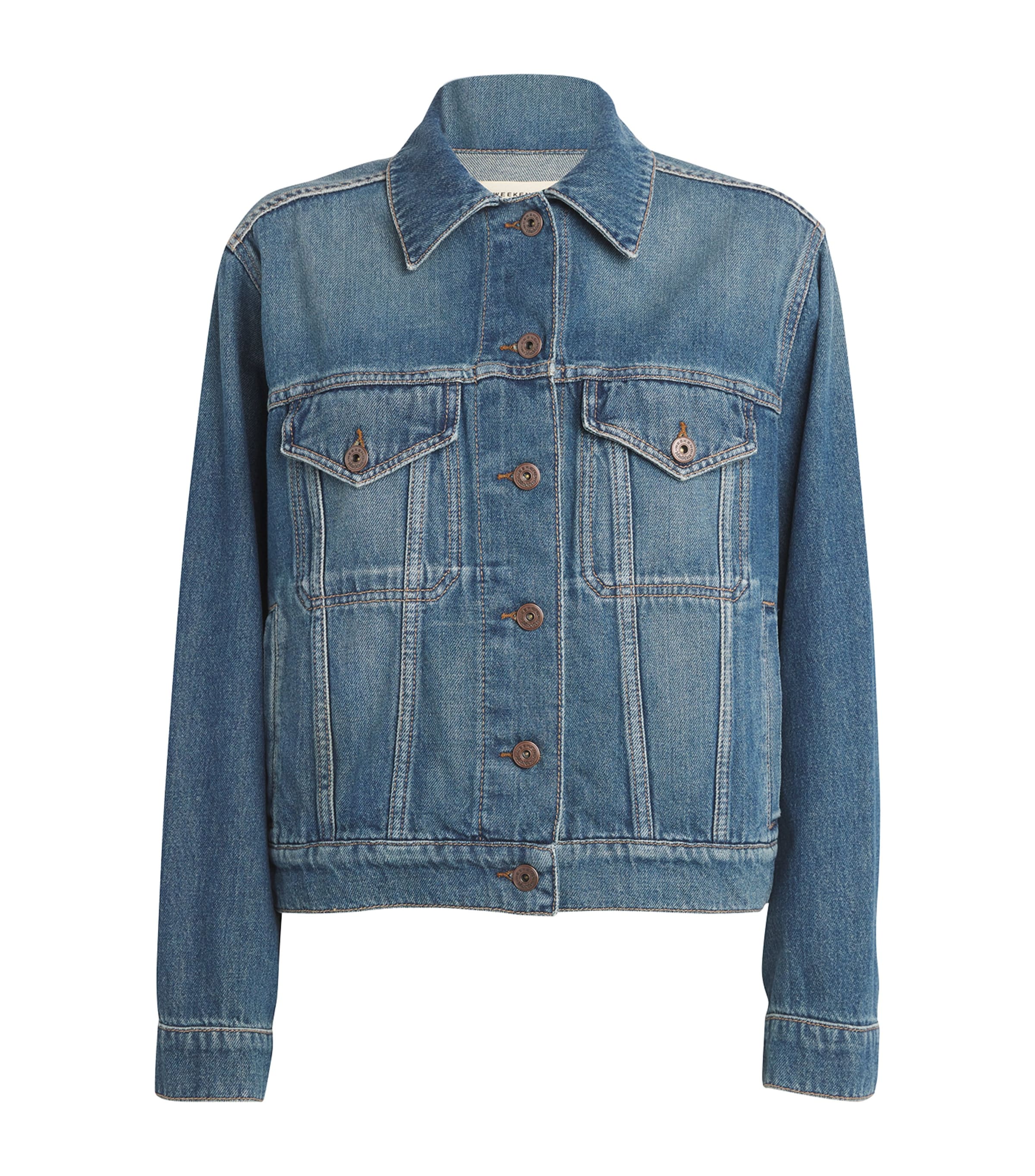 Shop Weekend Max Mara Denim Jacket In Blue