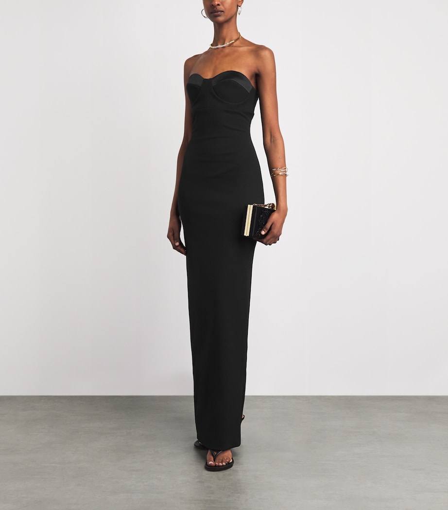 Solace London Womens Crepe Keaton Maxi Dress Black Image 2