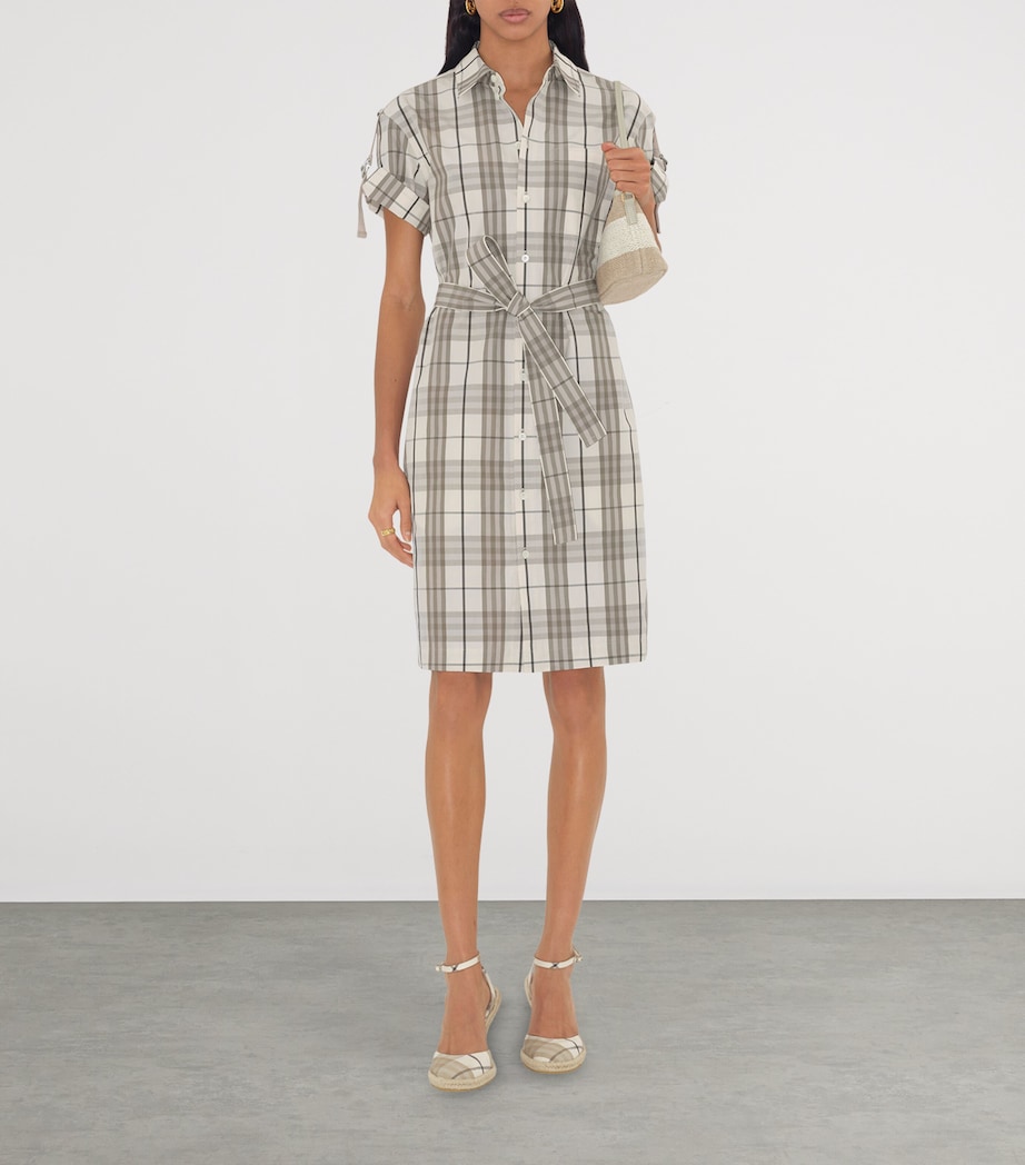 Cotton Check Mini Shirt Dress COTTON IP CHECK Image 2