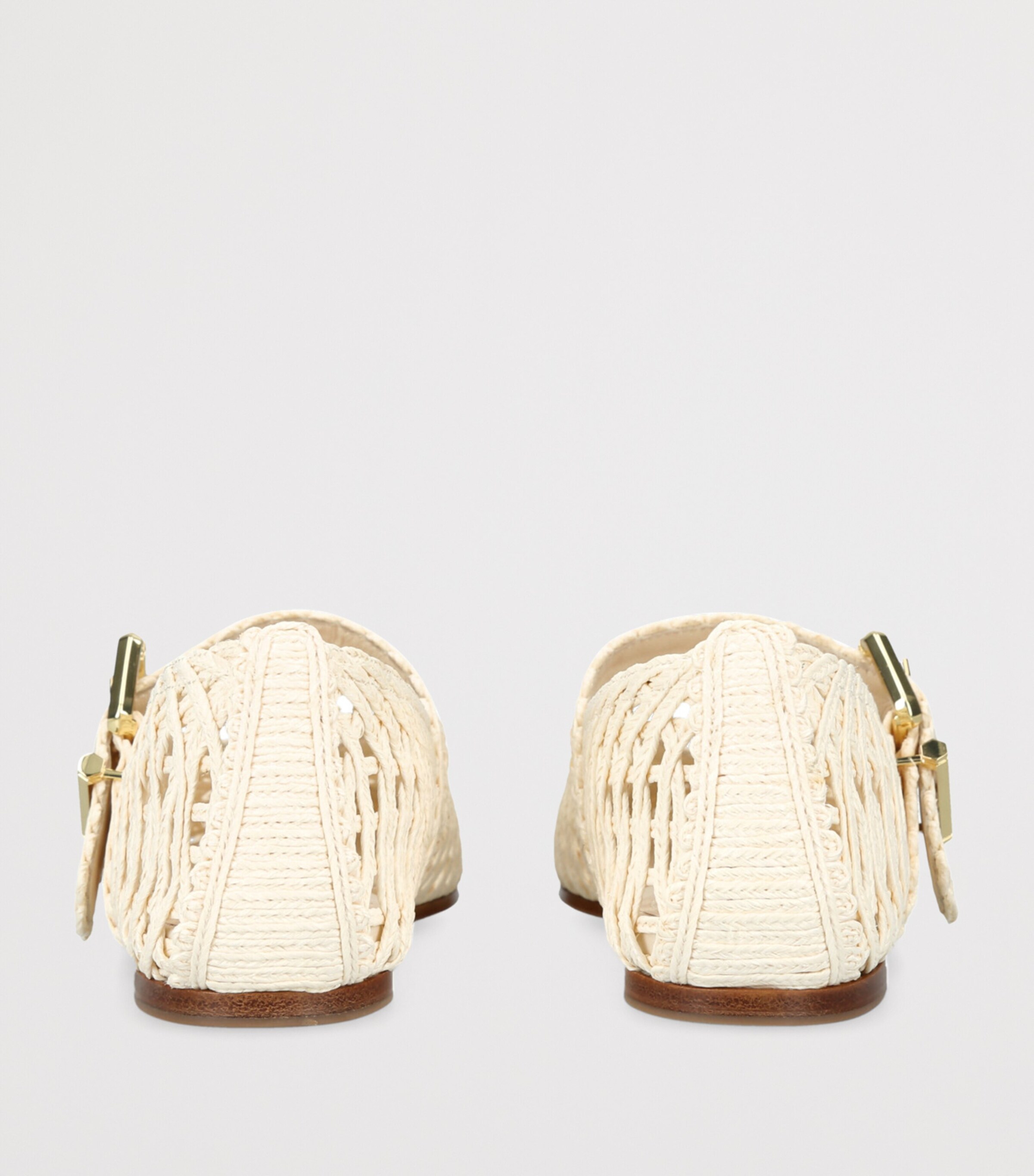 Zimmermann Leather Reef Ballerina Flats White Image 2