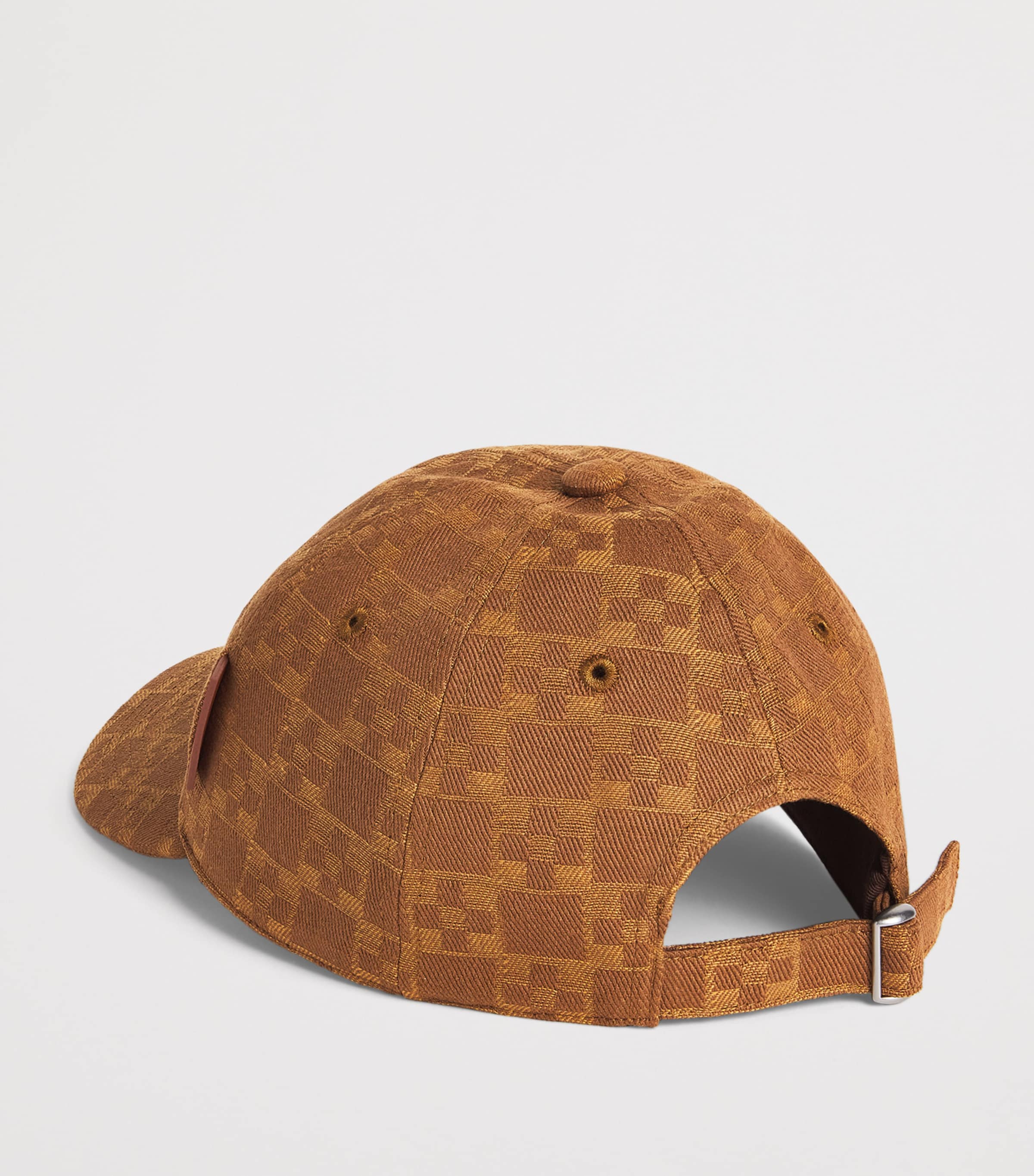 Sandro Paris Cotton Jacquard Cap Camel Image 3
