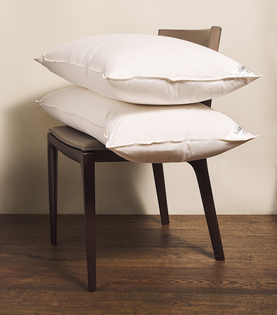 Firm Matterhorn Goose Down King Pillow (50cm x 90cm) WHITE Image 2
