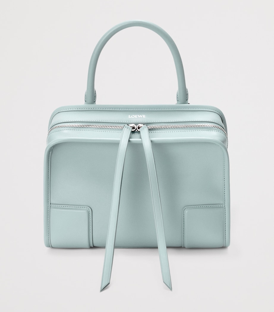 LOEWE Small Leather Amazona 180 Top-Handle Bag Mineral Mist Image 11