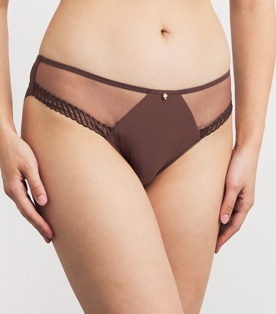 Sheer Emotion Brazilian Briefs SEPIA Image 2