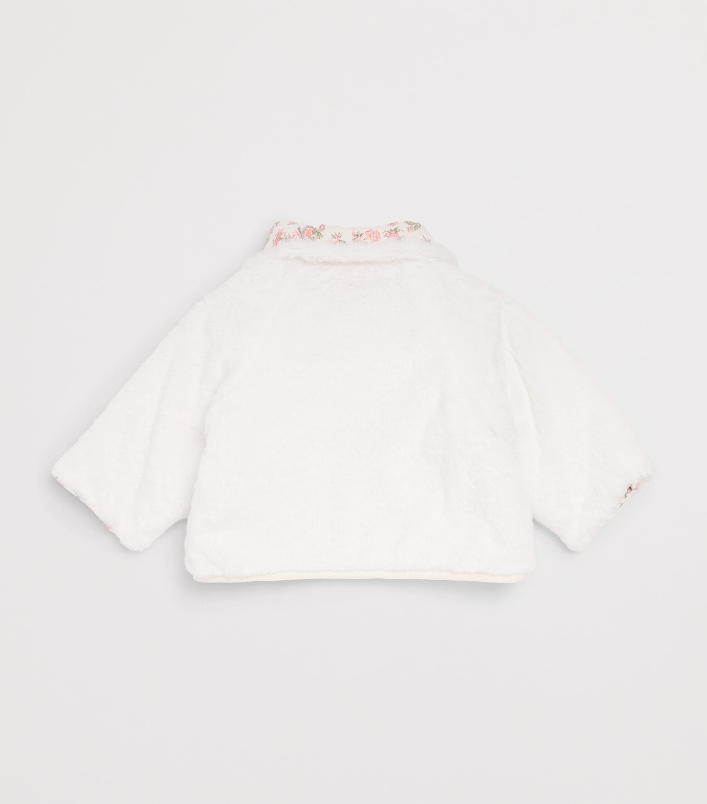 Louise Misha Cotton Reversible Jasmina Coat (6-24 Months) Cream Carnation Vale Image 4