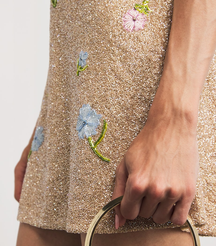 Embellished Marie Mini Dress CHAMPAGNE Image 6