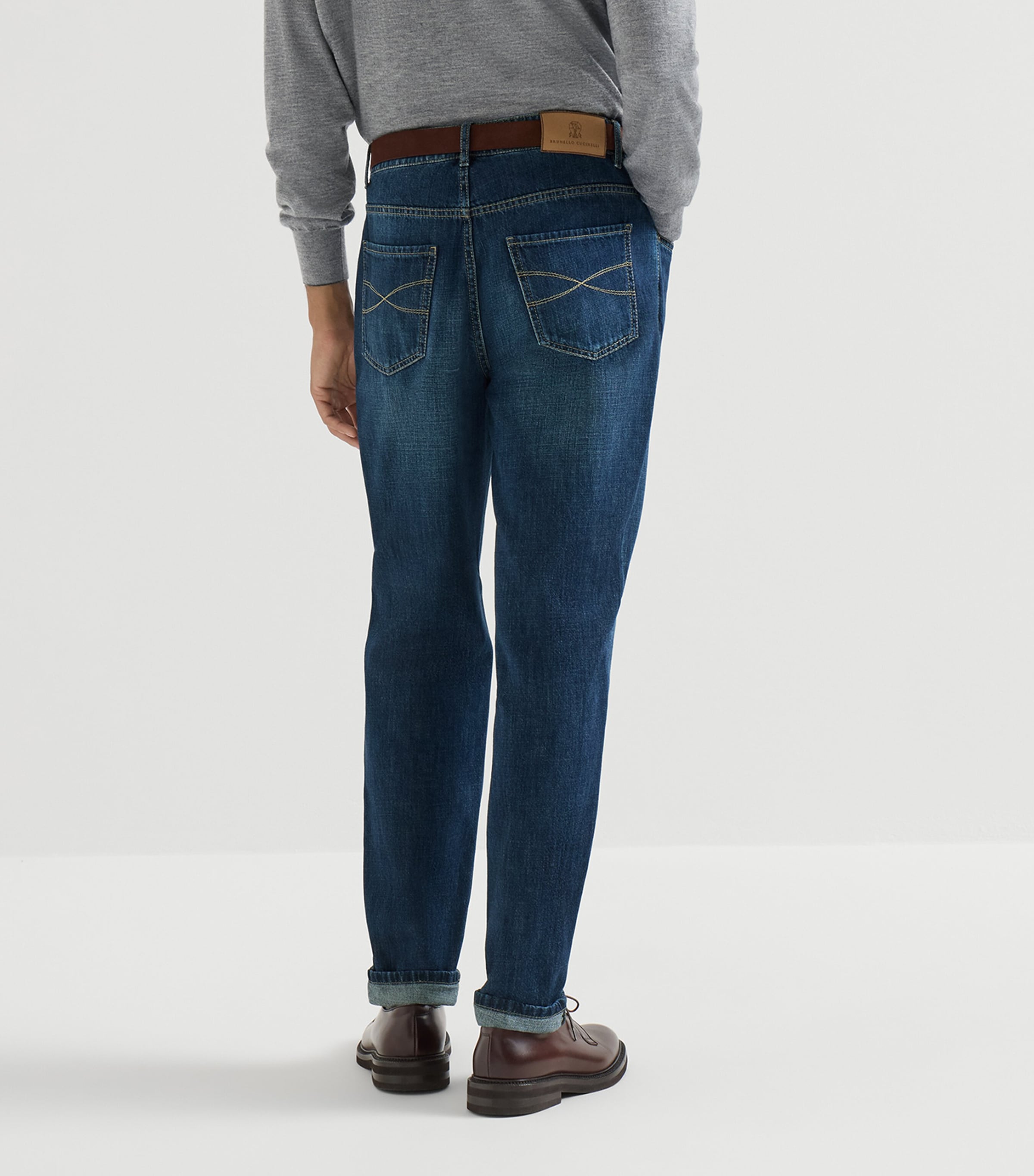 Brunello Cucinelli Mens Slim-Leg Jeans Image 5