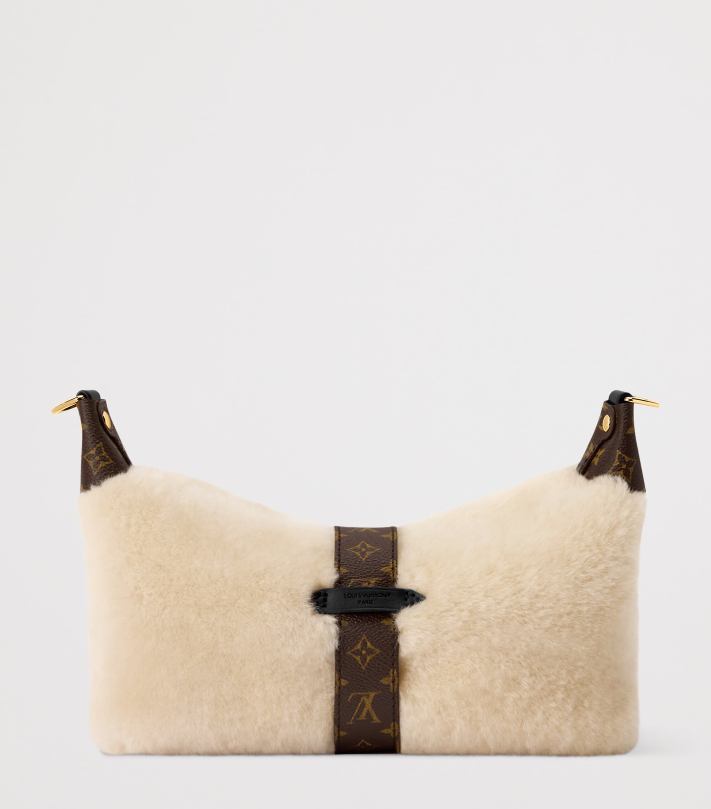 Shearling Mia Pochette Shoulder Bag CREAM Image 4