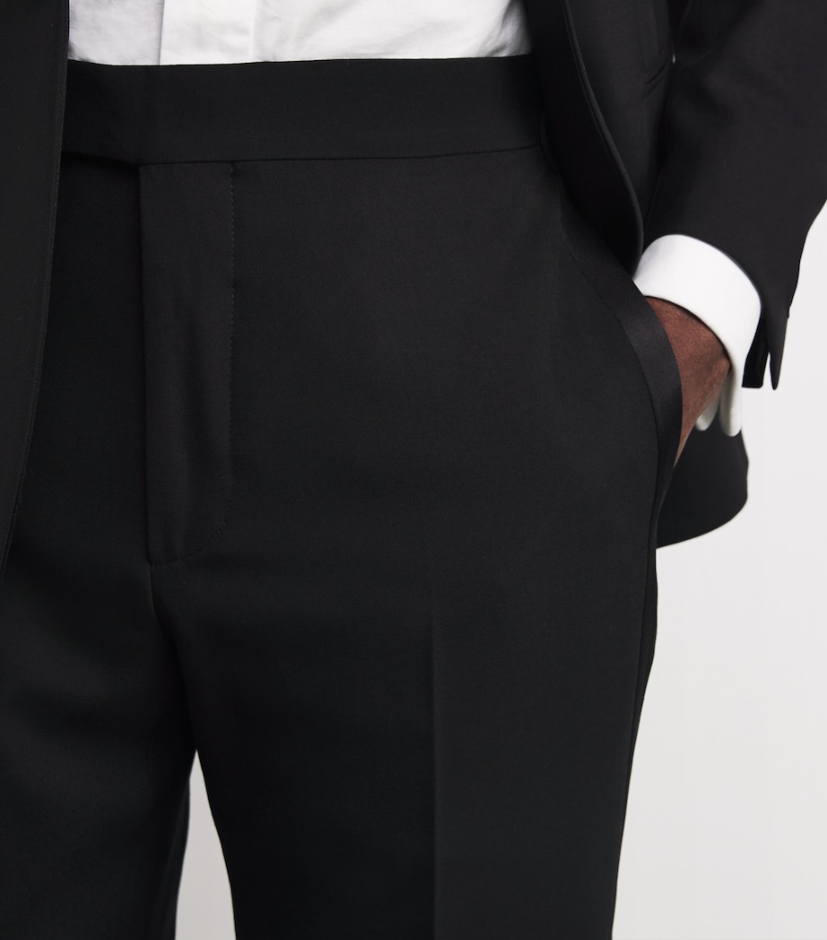 Wool Peak-Lapel Tuxedo BLACK Image 6
