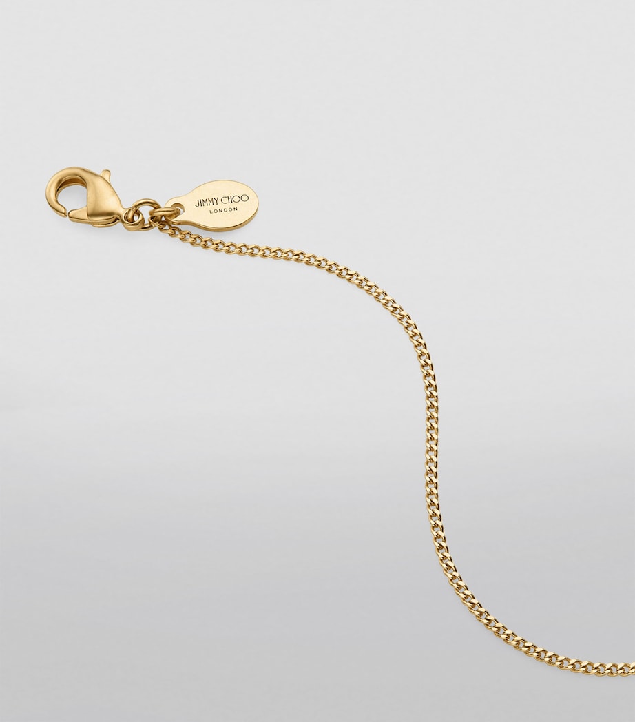 Diamond Fine Chain Necklace GOLD Image 6