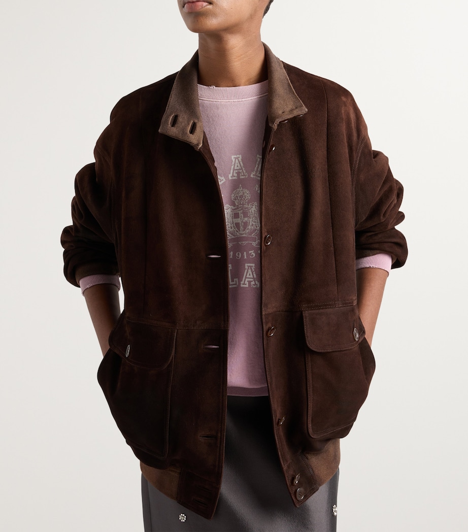 Prada Womens Cotton Crew-Neck Sweatshirt Image 3