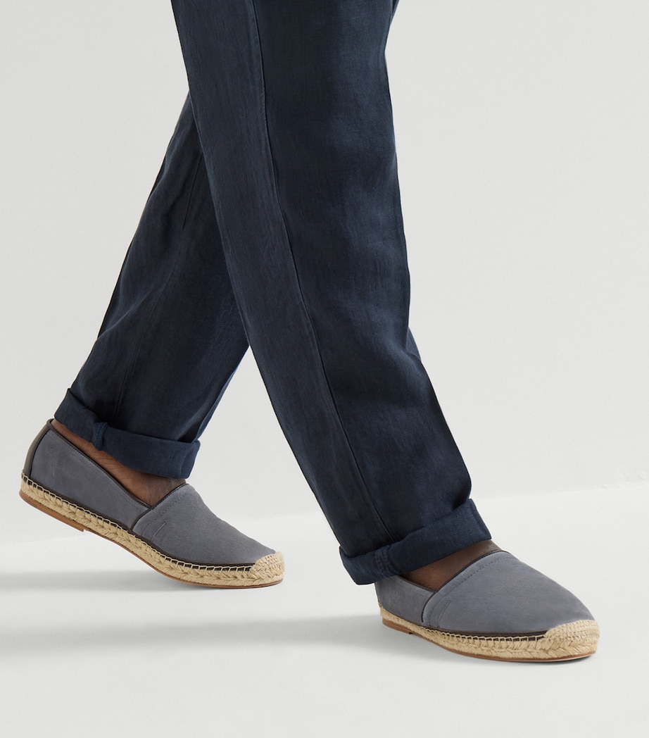 Brunello Cucinelli Grained Calfskin Espadrilles Image 4
