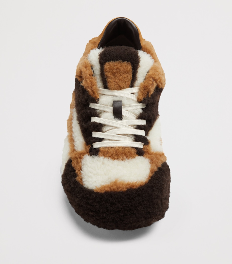 Shearling Orbit Flash Sneakers 8907 Image 4