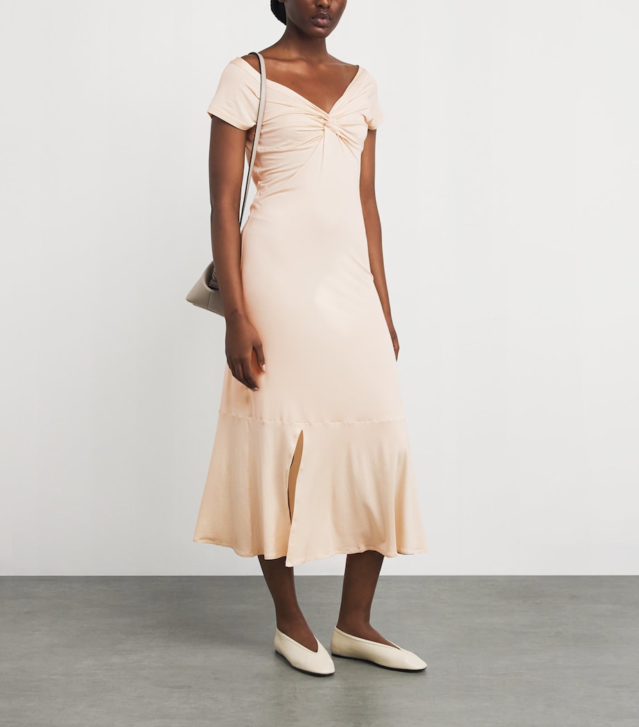 Jersey Florence Midi Slip Dress PINK Image 2