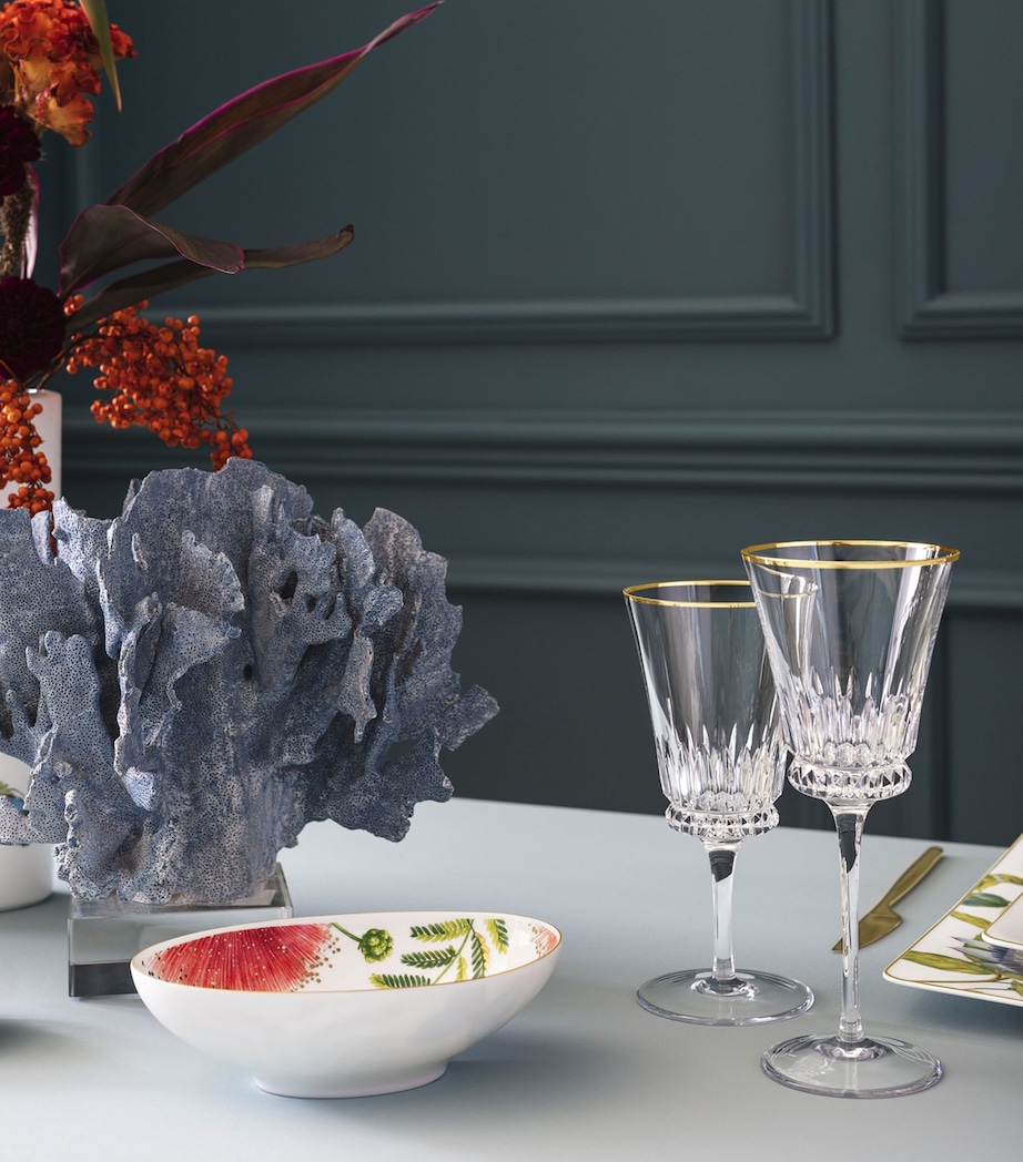 Set of 2 Grand Royal Gold Water Goblets (390ml) CLEAR Image 2