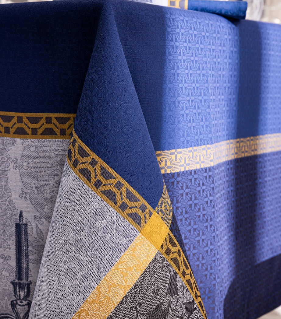 Cotton Festin Tablecloth (175cm x 250cm) BLUE Image 2