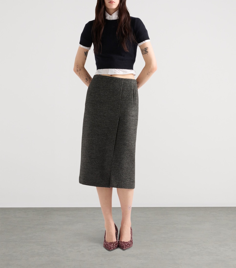 Cashmere Triangle Cut-Out Sweater F0008 Image 2