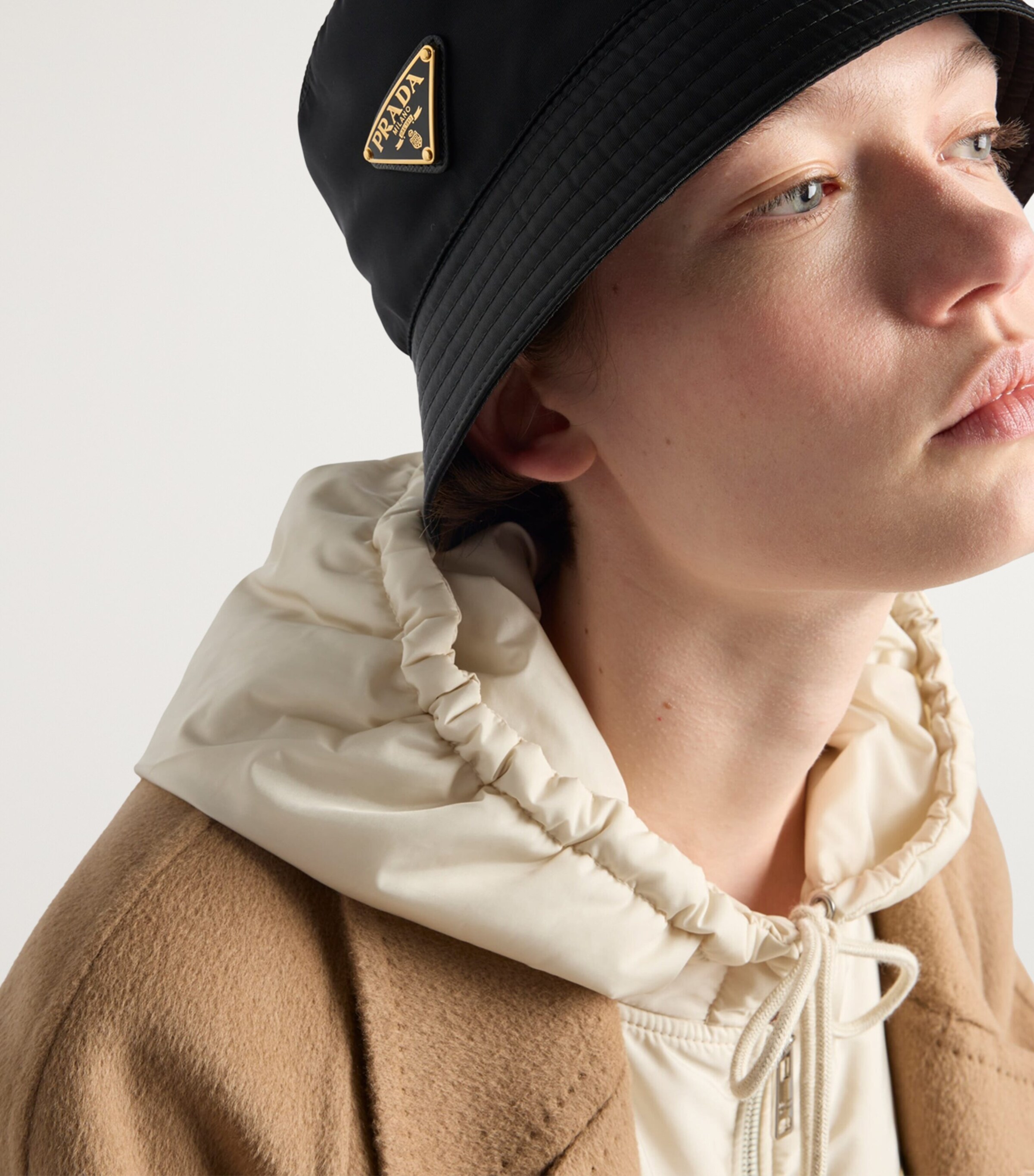 Prada Black Re-Nylon Bucket Hat | Harrods UK