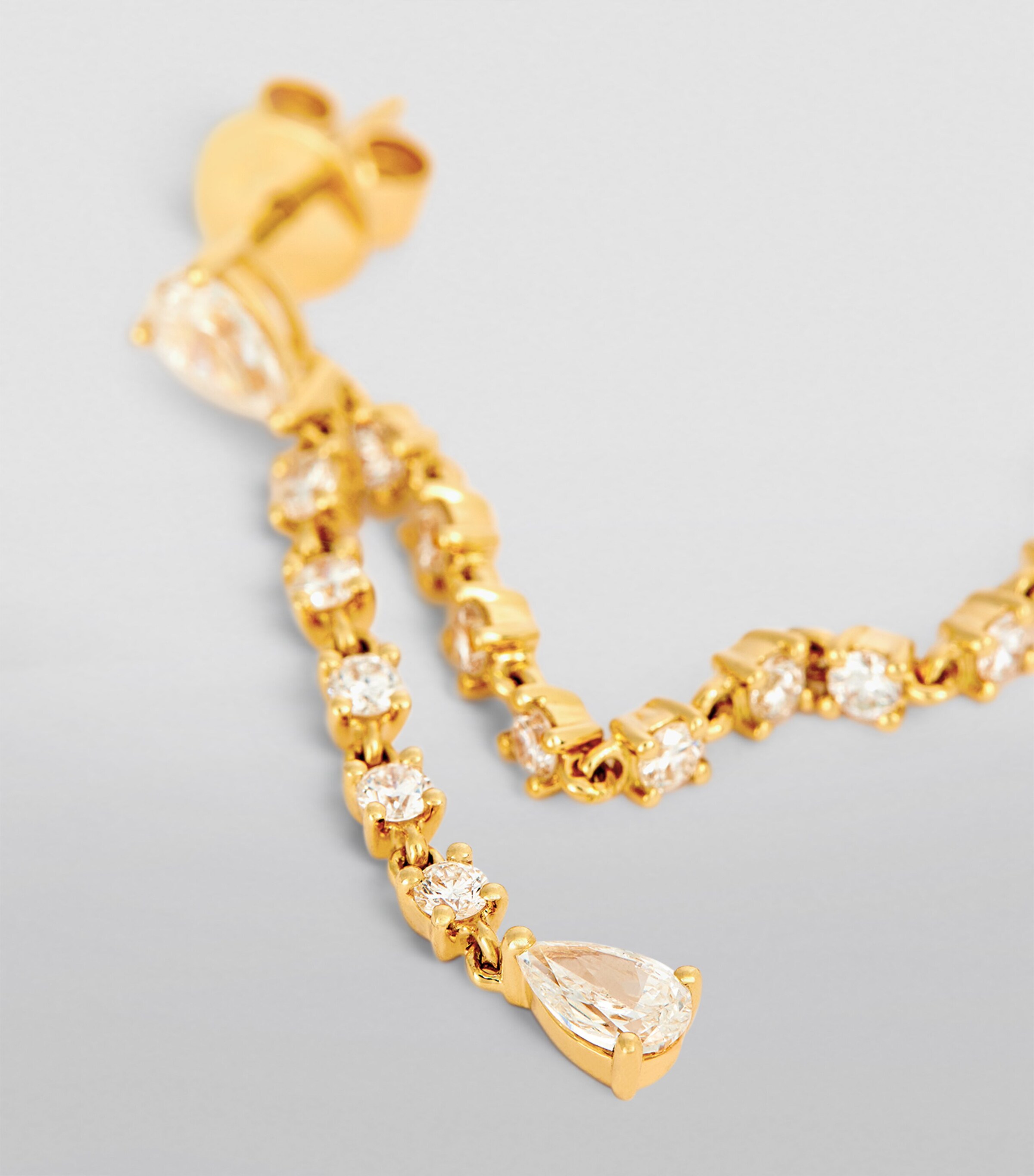 Anita Ko Yellow Gold and Diamond Isla Double-Piercing Single Earring Yellow Gold Image 5