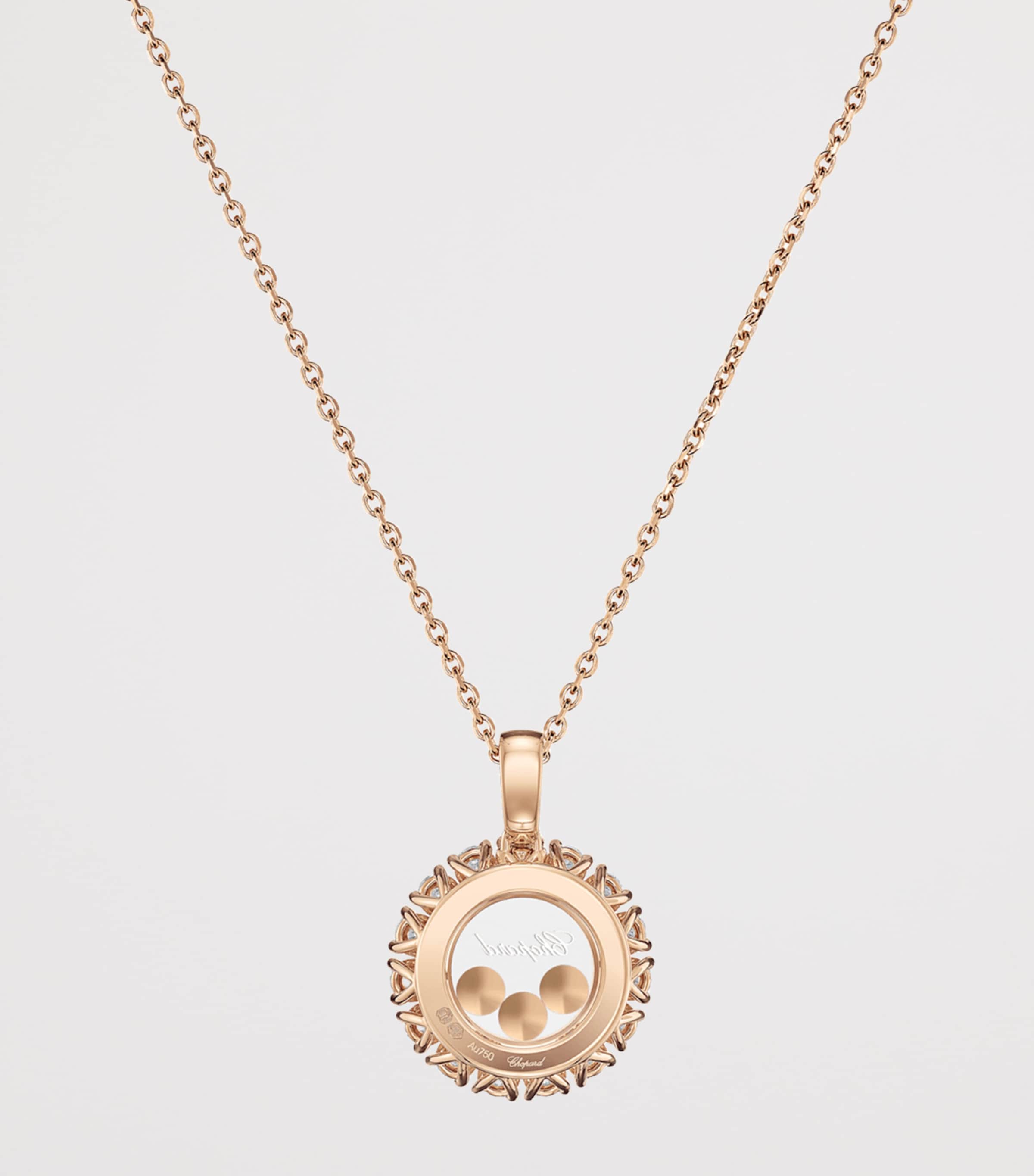 Rose Gold and Diamond Happy Diamonds Icons Joaillerie Necklace 18K ROSE GOLD Image 3