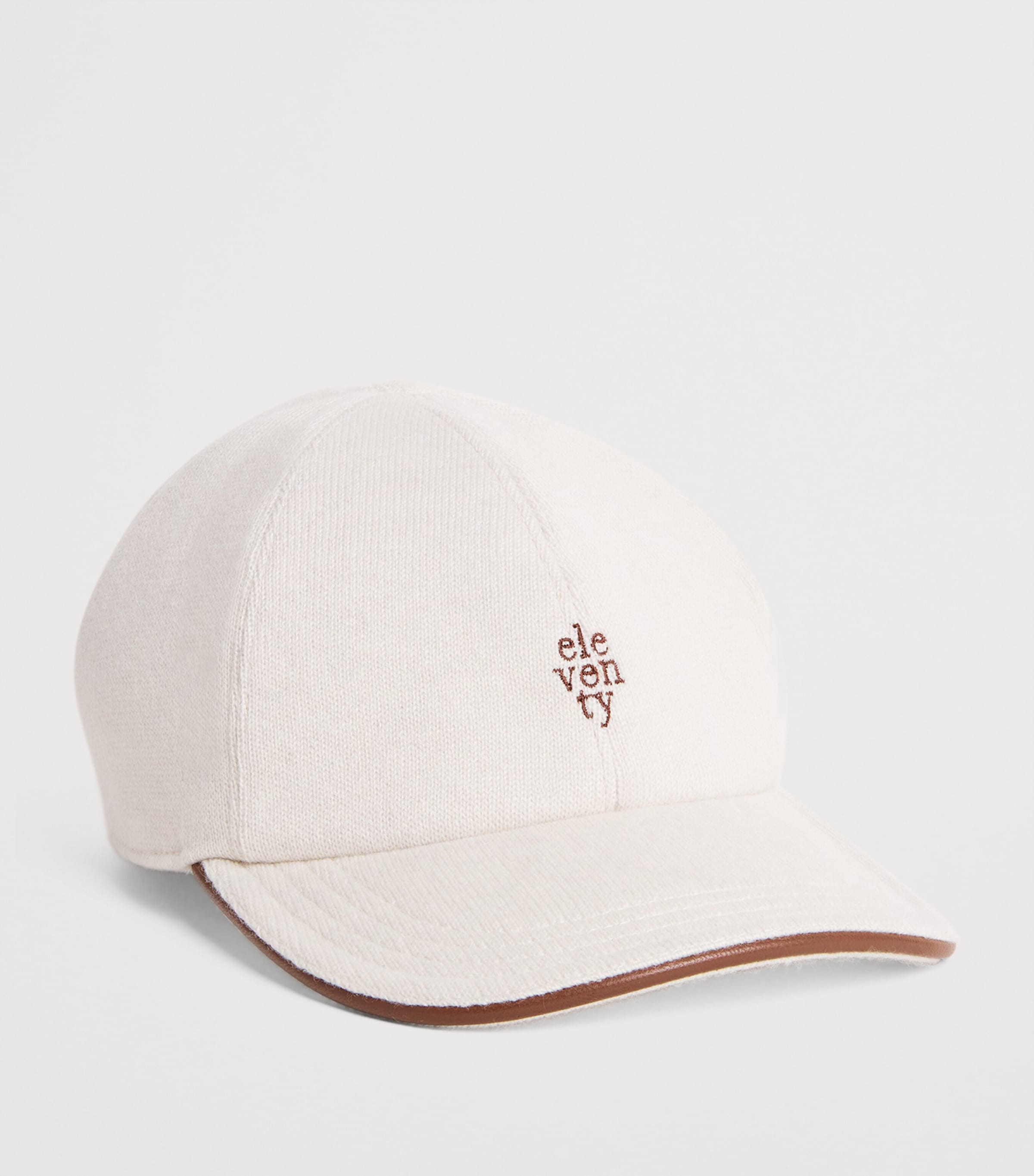 Cashmere Wool-Lined Embroidered Baseball Cap SABBIA Image 2