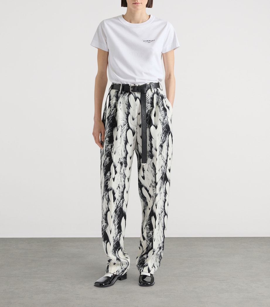 Givenchy Womens Cotton Logo T-Shirt White Image 2
