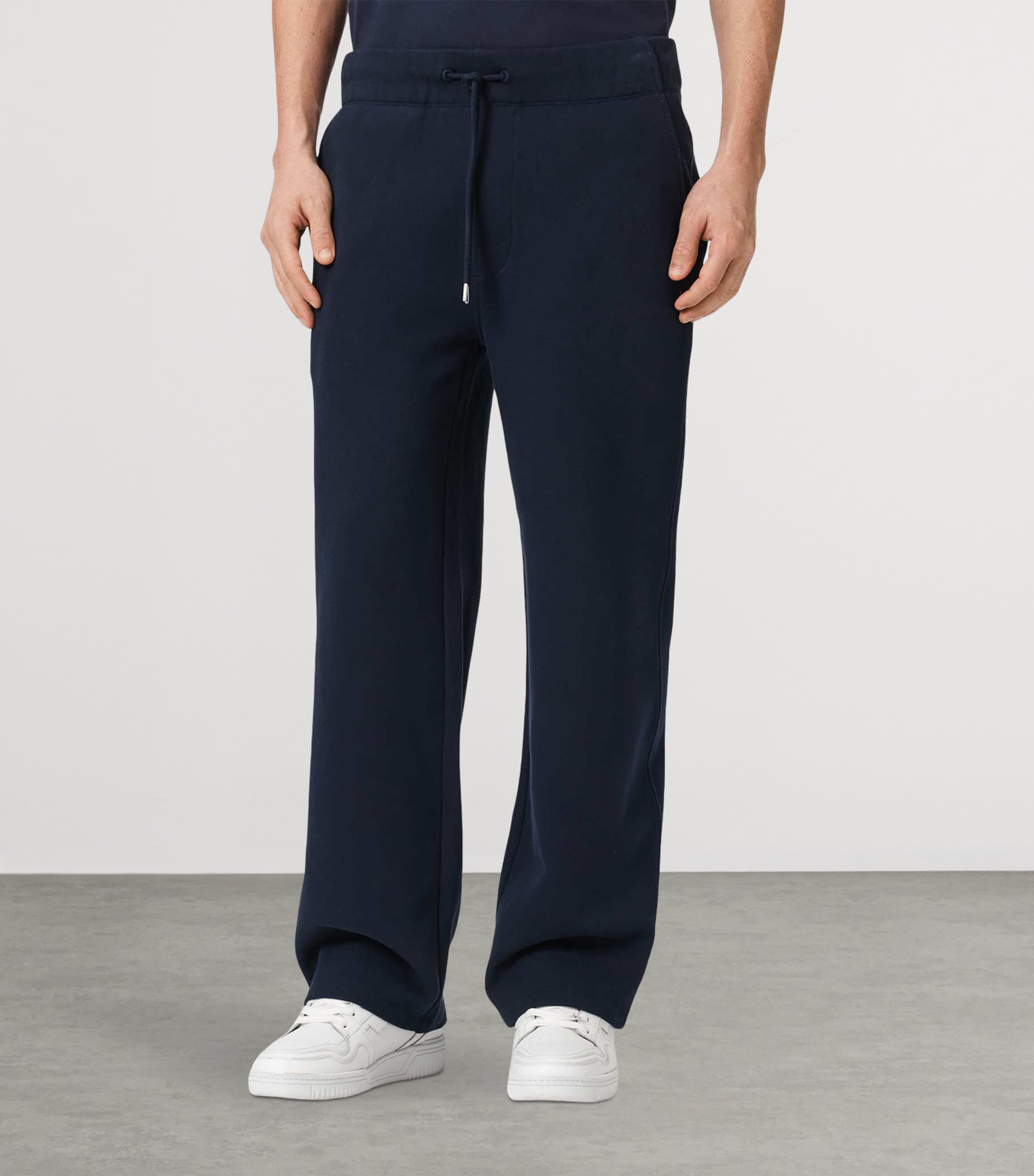 AllSaints Mens Asher Straight Sweatpants Sapphire Blue Image 3