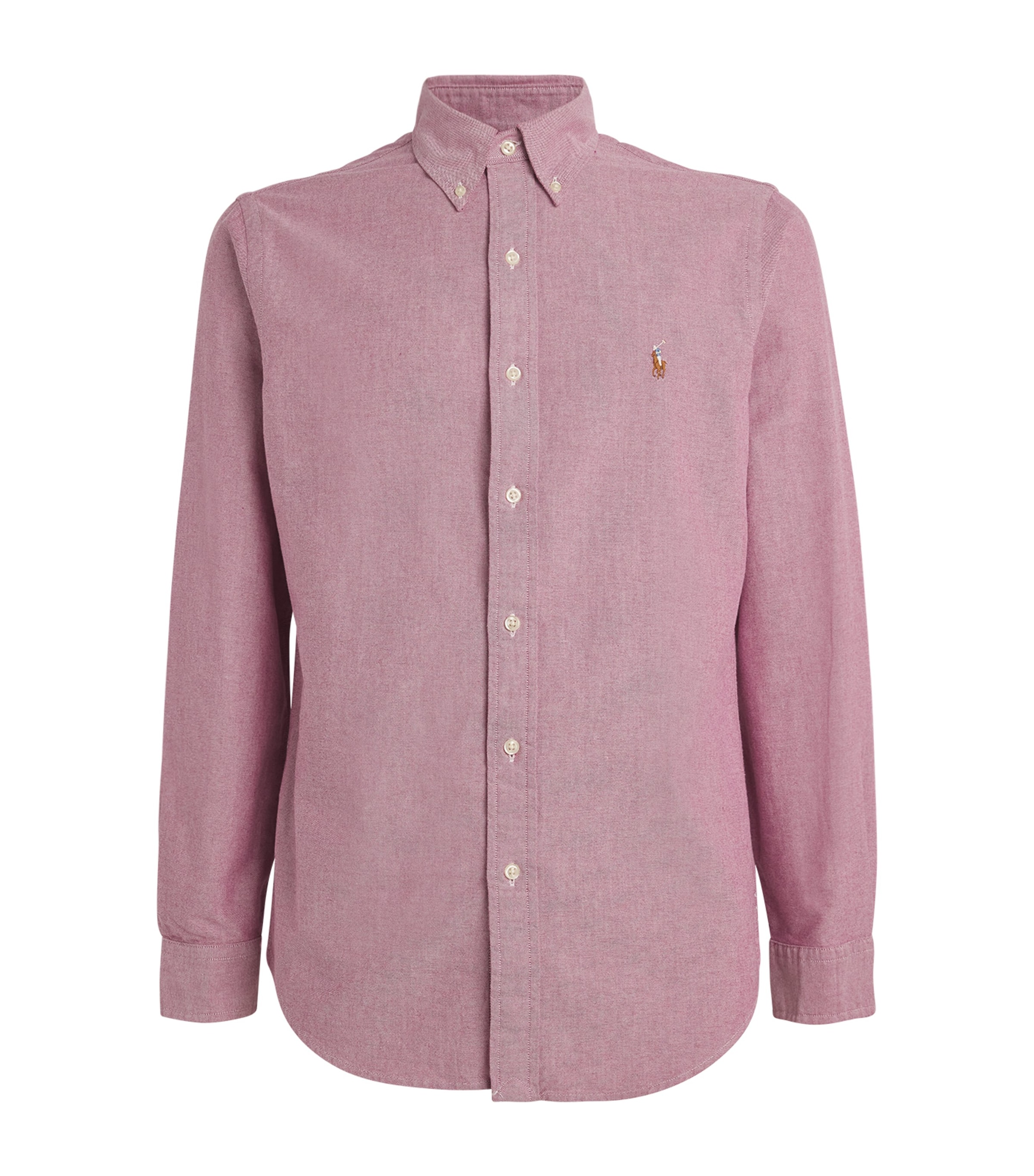 Polo Ralph Lauren Custom Fit Oxford Shirt In Red