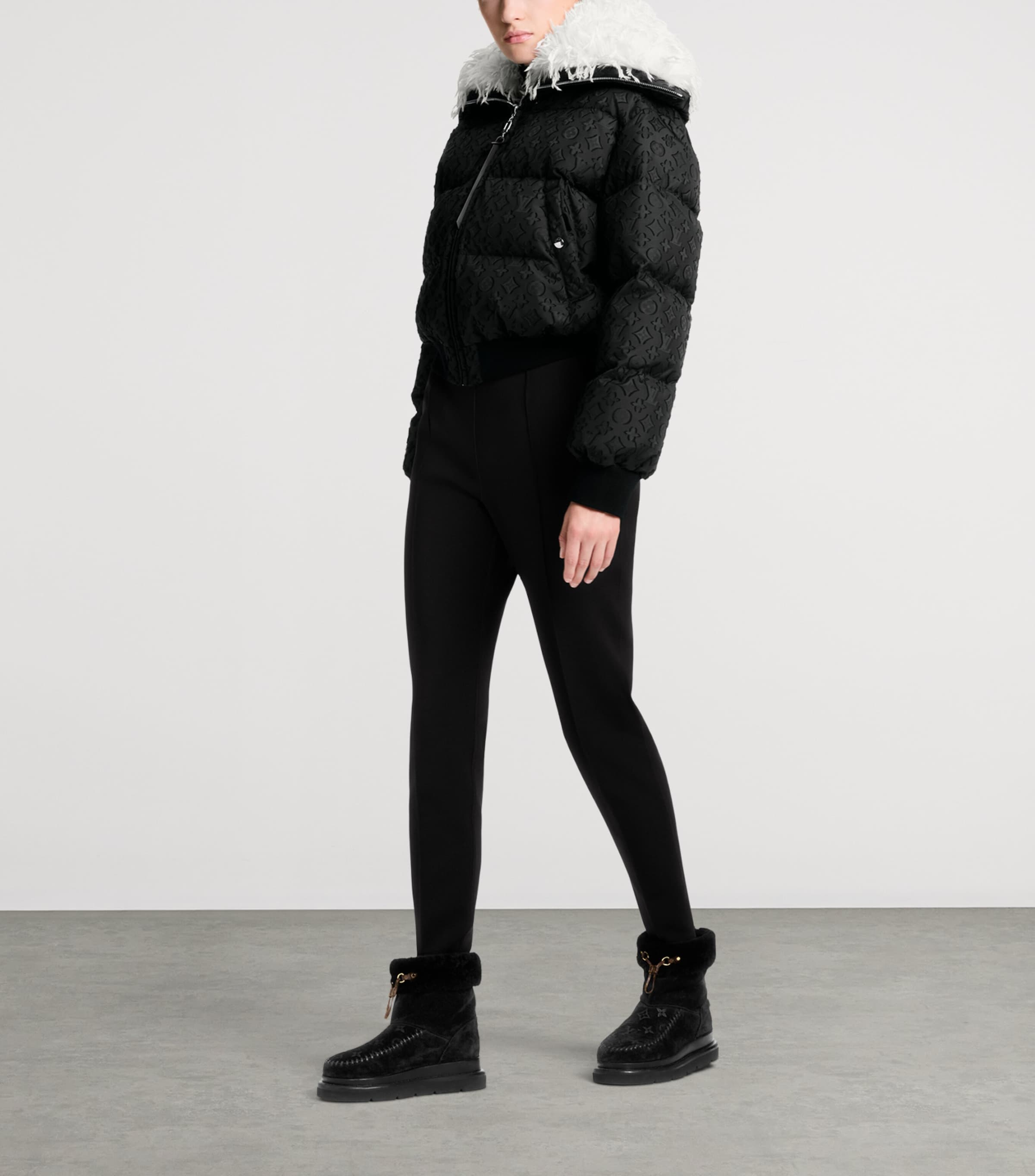 Suede Cortina Ankle Boots BLACK Image 6