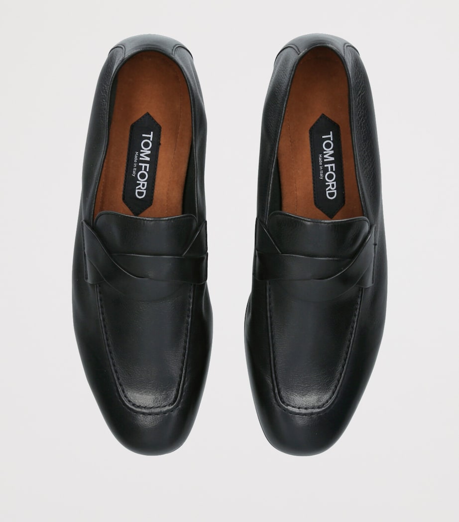 Leather Loafers BLACK Image 4