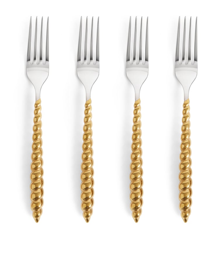 L'Objet x Jessica McCormack Stainless Steel Luncheon Forks (Set of 4 ...