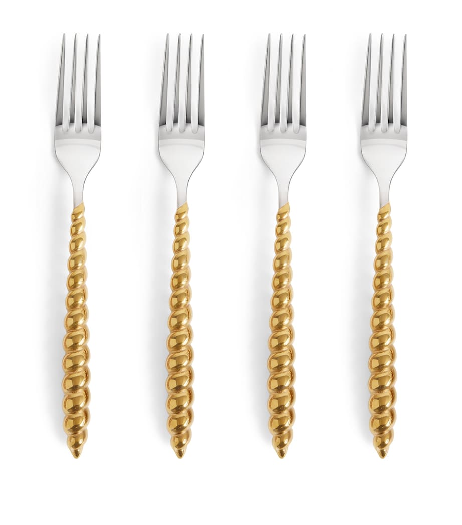 L'Objet x Jessica McCormack Stainless Steel Luncheon Forks (Set of 4 ...