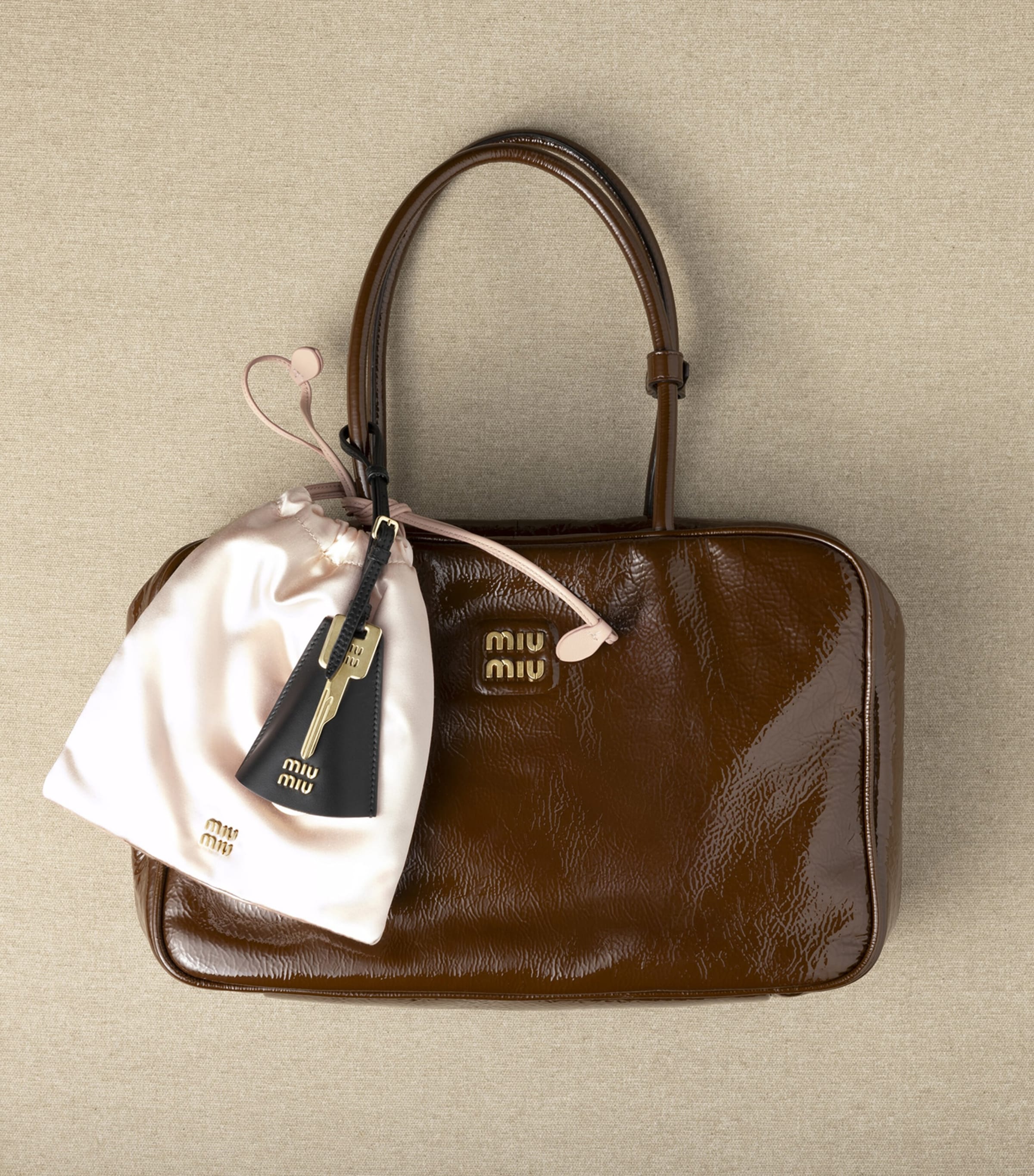 Miu Miu Satin Drawstring Pouch | Harrods UK
