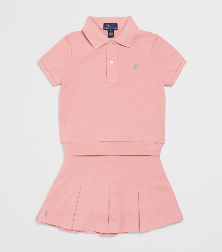 Ralph Lauren Kids Polo Shirt and Skirt Set (7-14 Years) Adirondack Rose Image 3