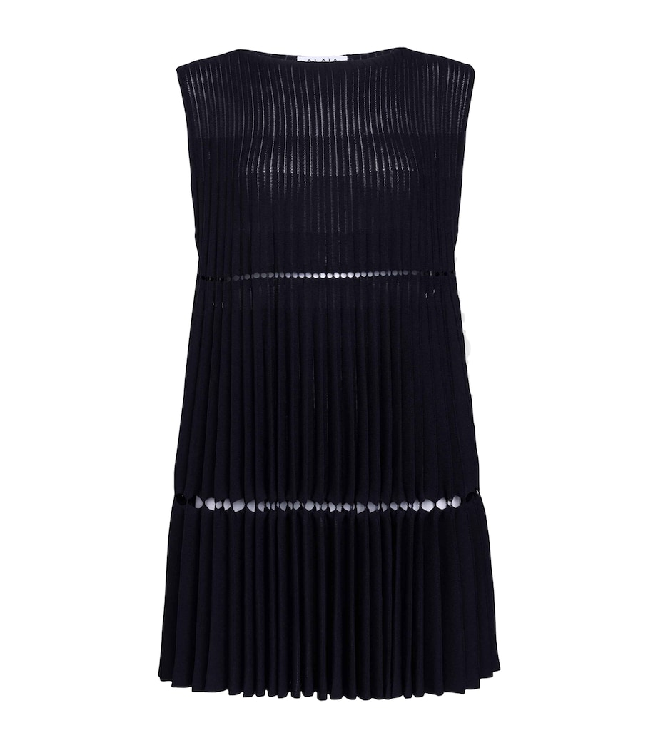 Pleated Mini Dress NOIR ALAIA Image 1